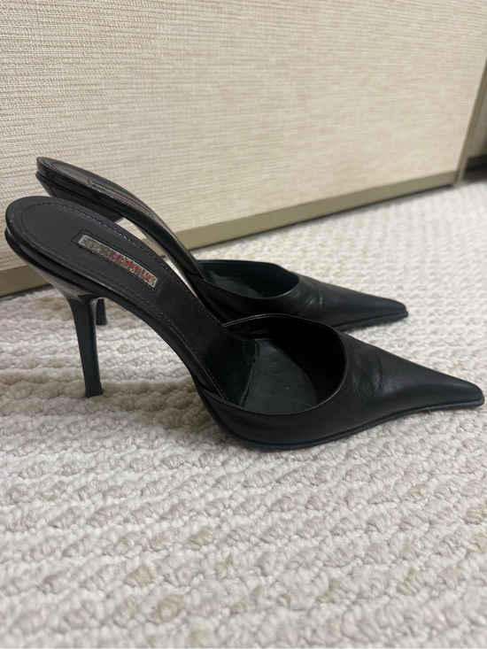 Le Silla Shoes - Le Silla Leather Pointed-Toe Stiletto Mules